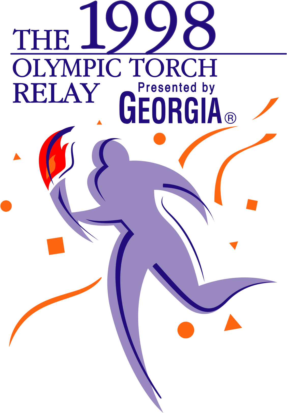 1998 Winter Olympics Torch Relay - Poster Clipart (1200x1703), Png Download