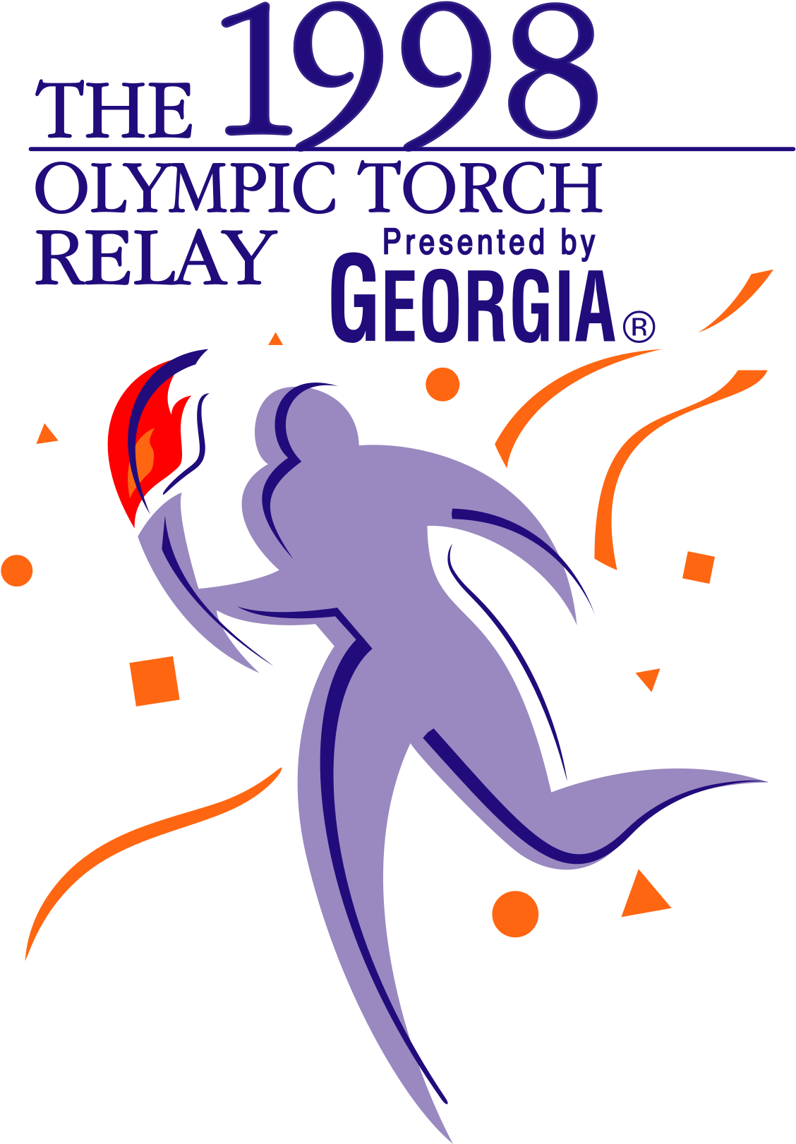 Download 1998 Winter Olympics Torch Relay Poster Clipart Png Download