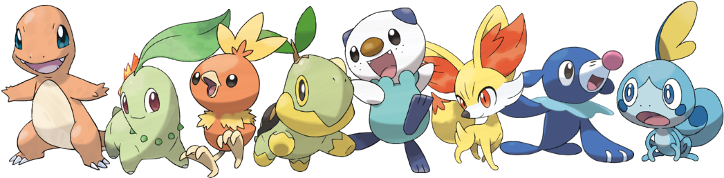 View Starers , - Pokemon Clipart (1070x288), Png Download