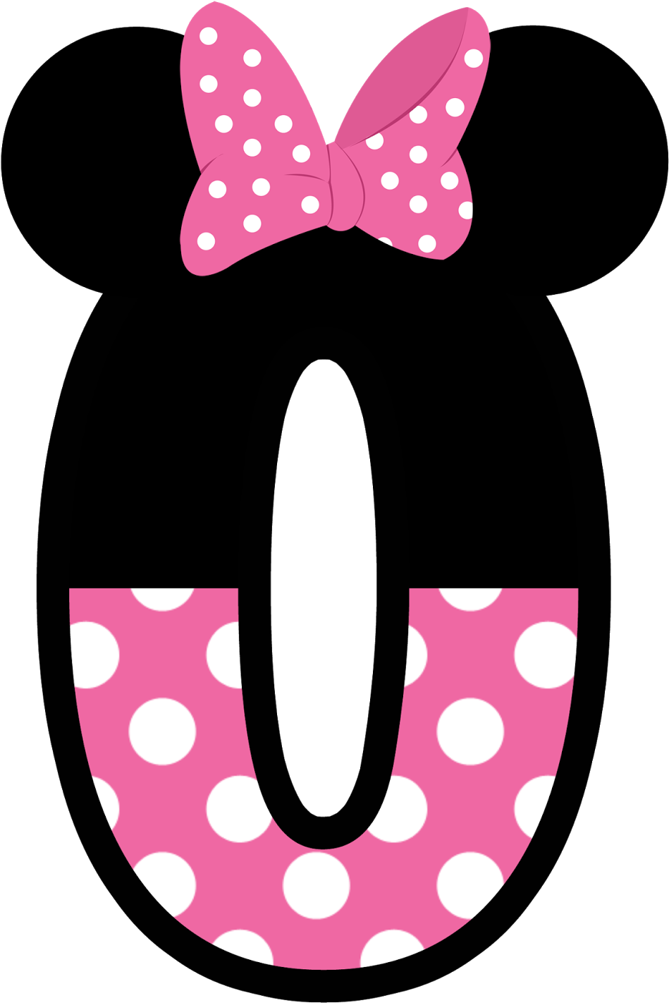 Numeros A Lo Minnie En Rosa - Mickey Mouse Number 8 Clipart (1005x1600), Png Download