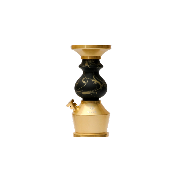 Stem Wolk Tyrion Arabesco Fosco Black Gold - Lamp Clipart (600x600), Png Download