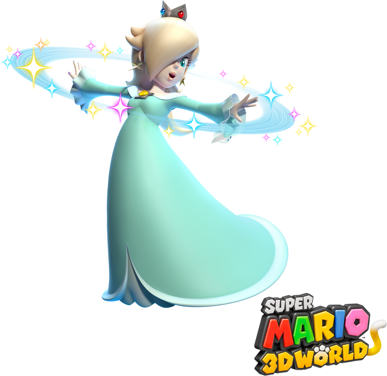 Rosalina - Super Mario 3d World Rosalina Png Clipart (1280x1240), Png Download