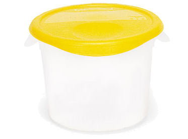 Rubbermaid Fg572300wht Round Storage Container, 6 Qt - Plastic Clipart (800x800), Png Download