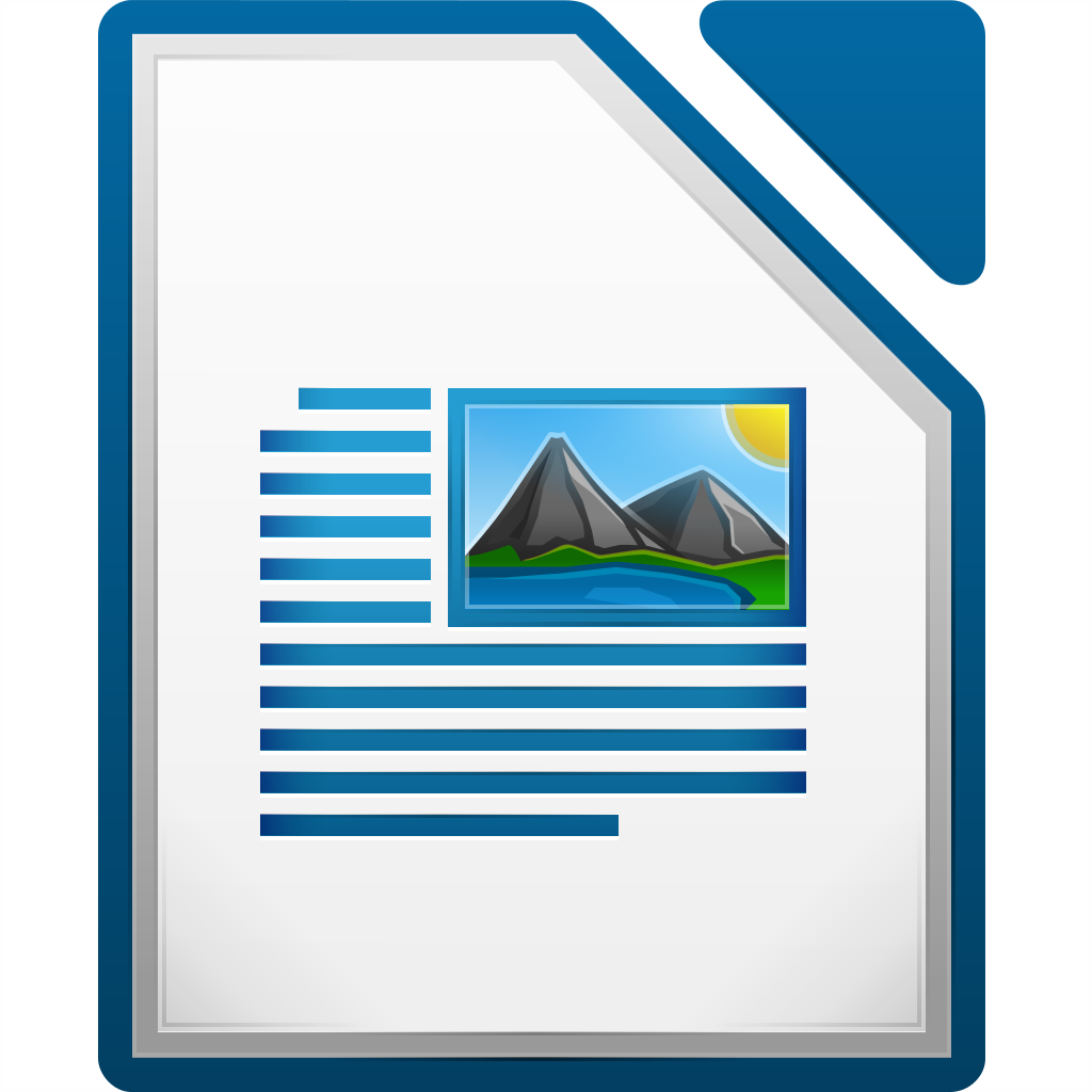 0 Writer Icon - Libreoffice Impress Png Clipart (1024x1024), Png Download