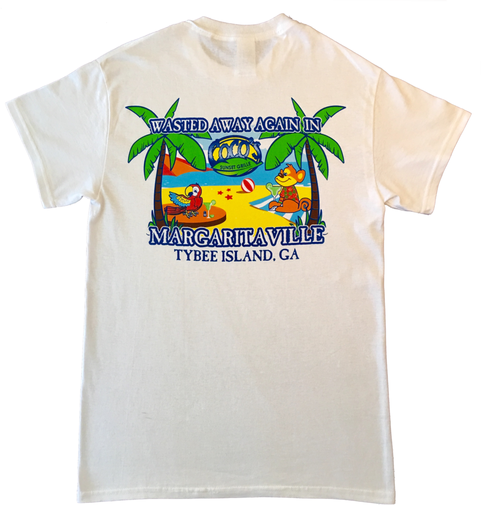 Margaritaville Tshirt Ss White Back - Margaritaville Shirt Clipart (1000x1062), Png Download
