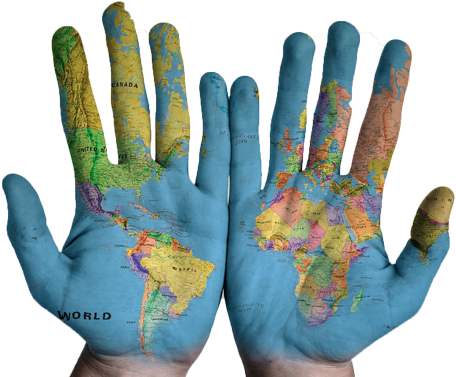 Hands Down The Best Way To Learn Foreign Languages - World At Your Service Clipart (700x467), Png Download