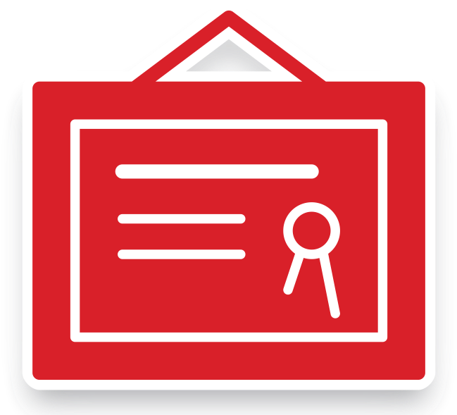 Mph Certificate Icon - Certificate Icon Red Clipart (660x635), Png Download