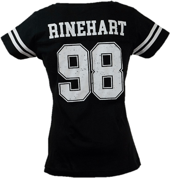 Women's Black Football Jersey T-shirt - Sports Jersey Clipart (727x789), Png Download