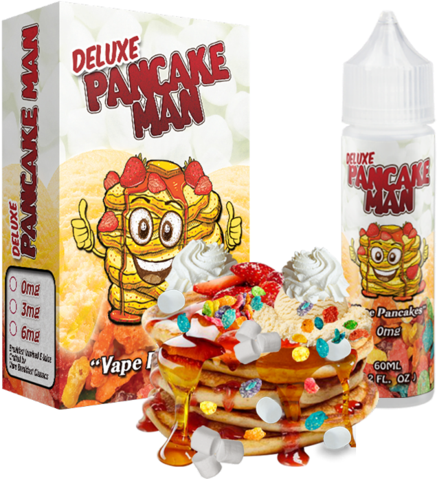 Deluxe Pancake Man By Vape Breakfast Classics - Vape Breakfast Classics Pancake Man Deluxe Clipart (800x800), Png Download