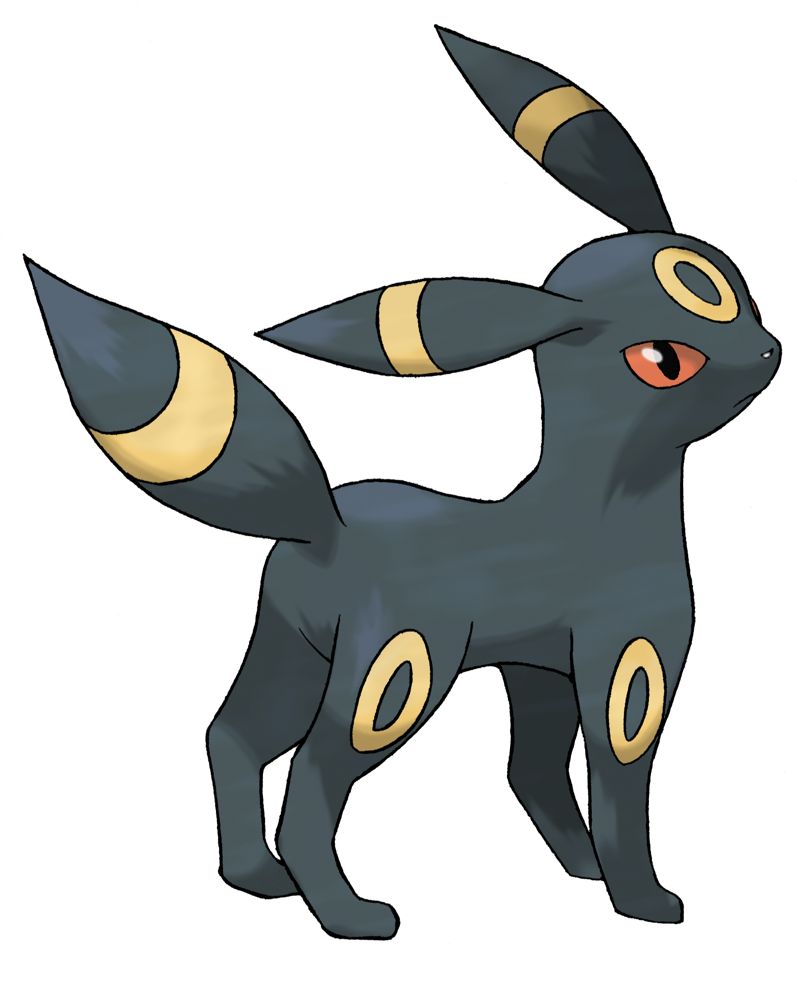 File History - Pokemon Umbreon Base Clipart (1561x1925), Png Download