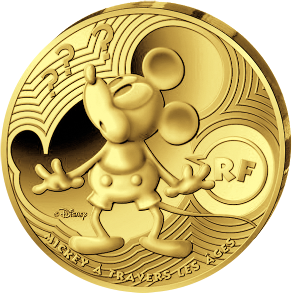 500 E Mickey Mouse - Emblem Clipart (600x600), Png Download