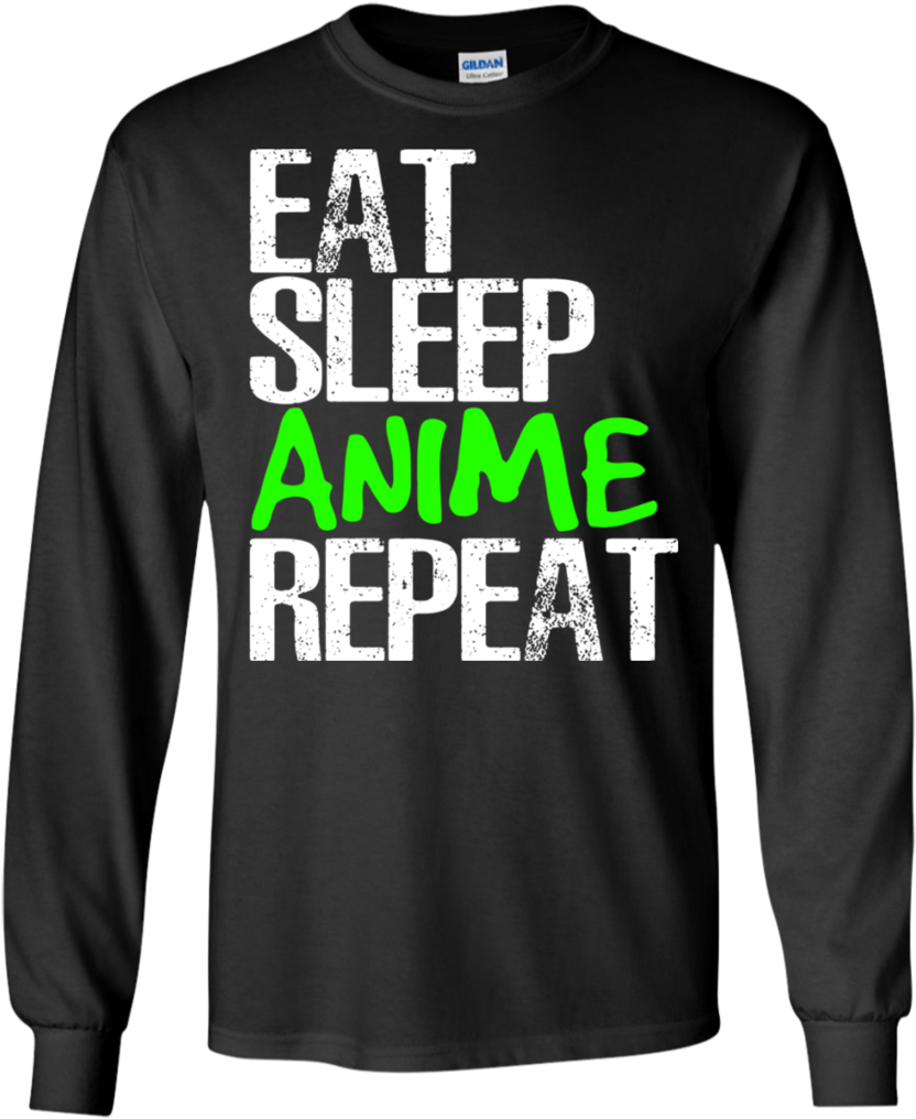 Eat Sleep Anime Repeat - I M A Slow Runner T Shirt Clipart (832x1016), Png Download