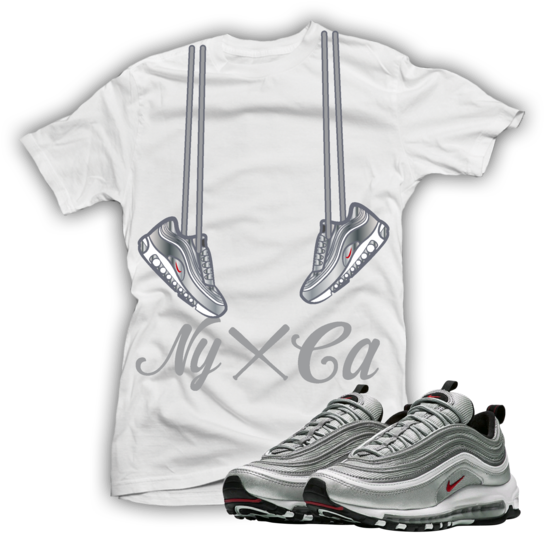 Air Max 97 Silver 2016 Clipart (600x587), Png Download