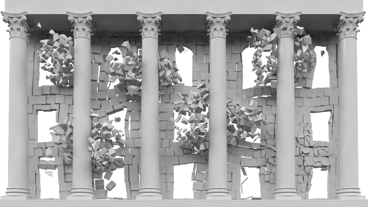 Segment Explosion Video Mapping Facade Animation - Png Video Mapping Store Clipart (1280x720), Png Download