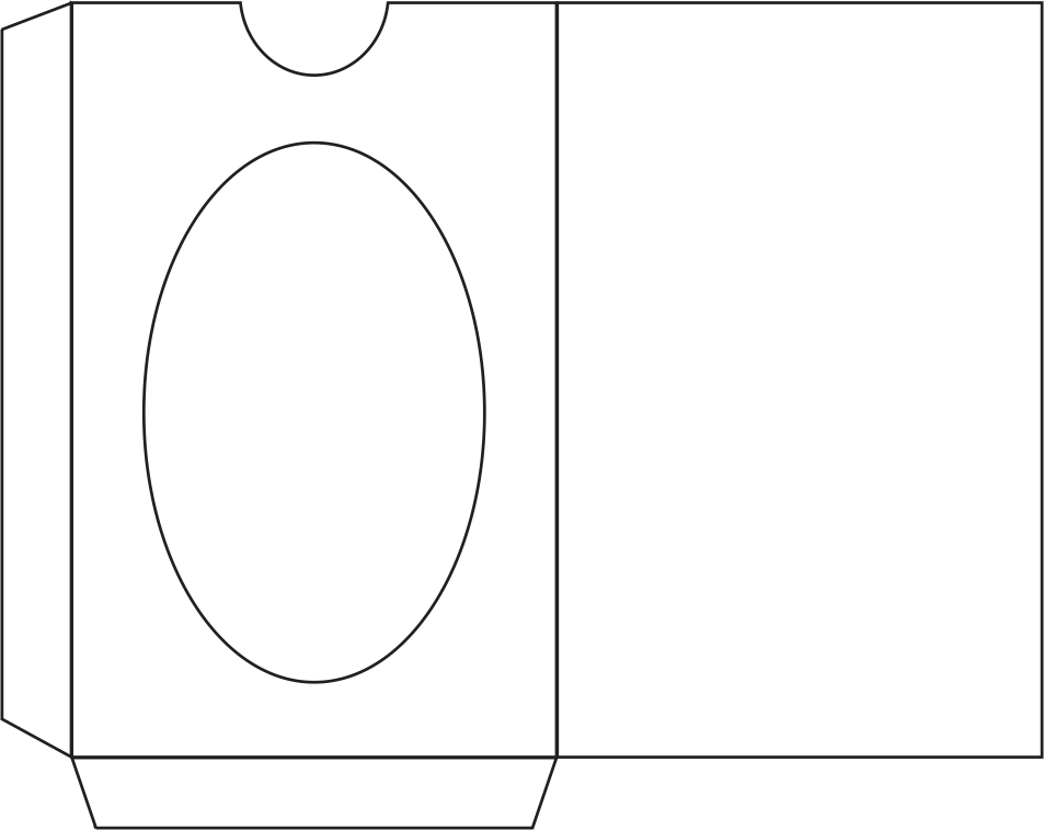 Printable Gift Card Envelope Template Cyberuse - Circle Clipart (953x757), Png Download