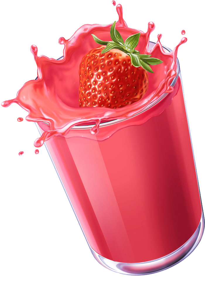 Strawberry Juice - Strawberry Juice Png Clipart (794x1007), Png Download