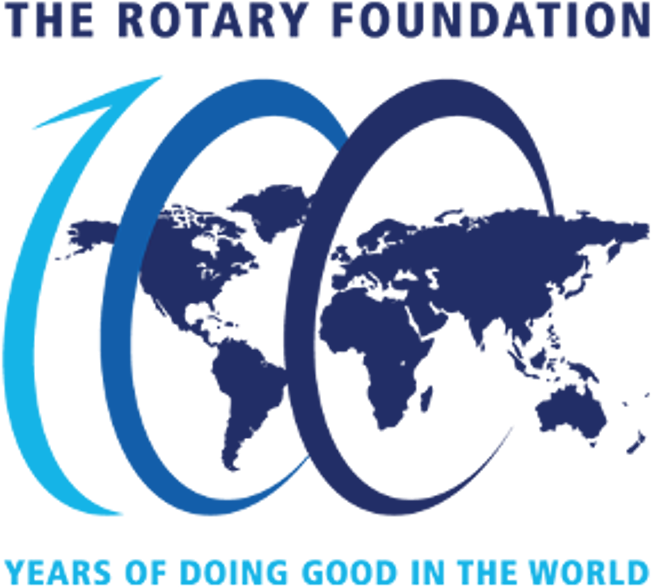 Humanitarian Grants From The Rotary Foundation Enable - Rotary Foundation 100 Years Logo Png Clipart (1200x800), Png Download