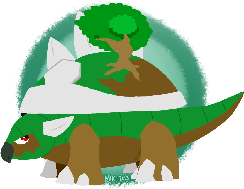 Tree Back - Cartoon Clipart (848x645), Png Download