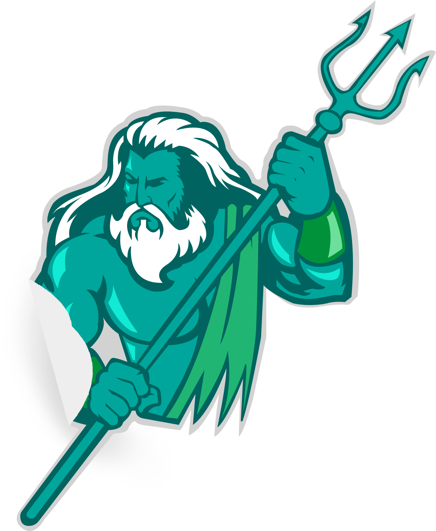 Poseiden Esports Sticker - Cartoon Clipart (2000x2000), Png Download