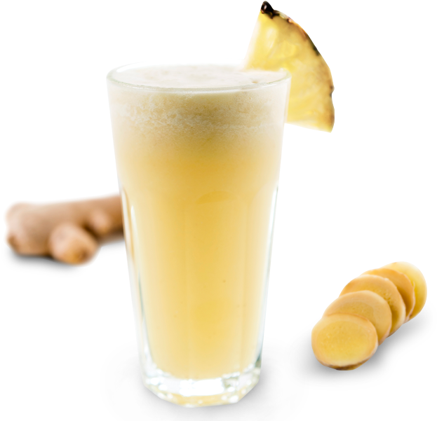 Alguns Benefícios Da Maçã Abacaxi Com Gengibre - Smoothie Clipart (960x600), Png Download