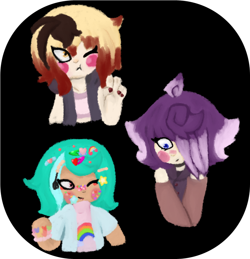 Kanako Zetsu And Niji - Cartoon Clipart (851x878), Png Download