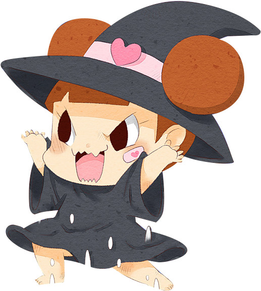 Cute Little Witchcraft Halloween Witch Cartoon Clipart - Cartoon - Png Download (755x797), Png Download
