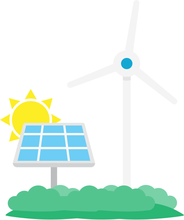 Renewable Energy - - Wind Turbine Clipart (608x728), Png Download
