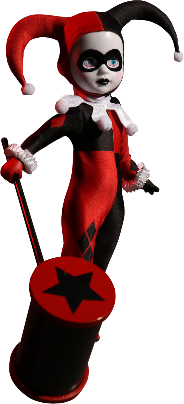 Harley Quinn 10” Living Dead Doll - Harley Quinn Png Doll Clipart (647x1416), Png Download
