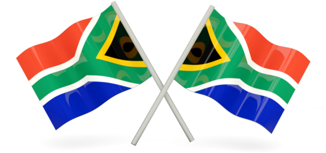 Two South African Flags Clipart (640x480), Png Download