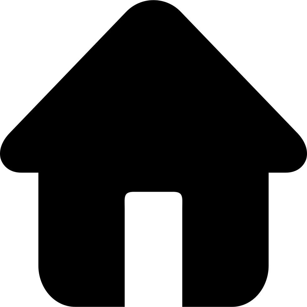 Png File Svg - Black House Icon Png Clipart (980x980), Png Download