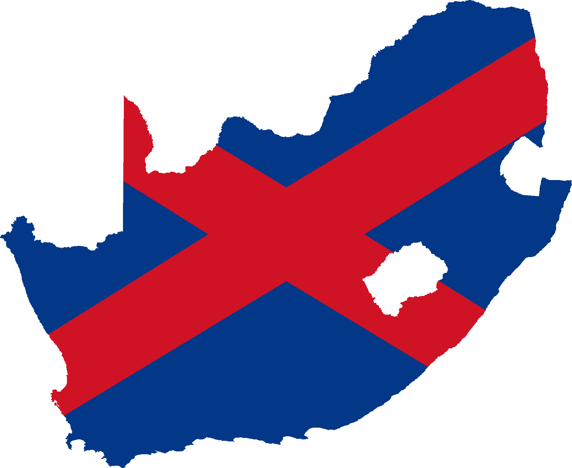 South Africa Map Png - Gay Flag South Africa Clipart (2000x1635), Png Download