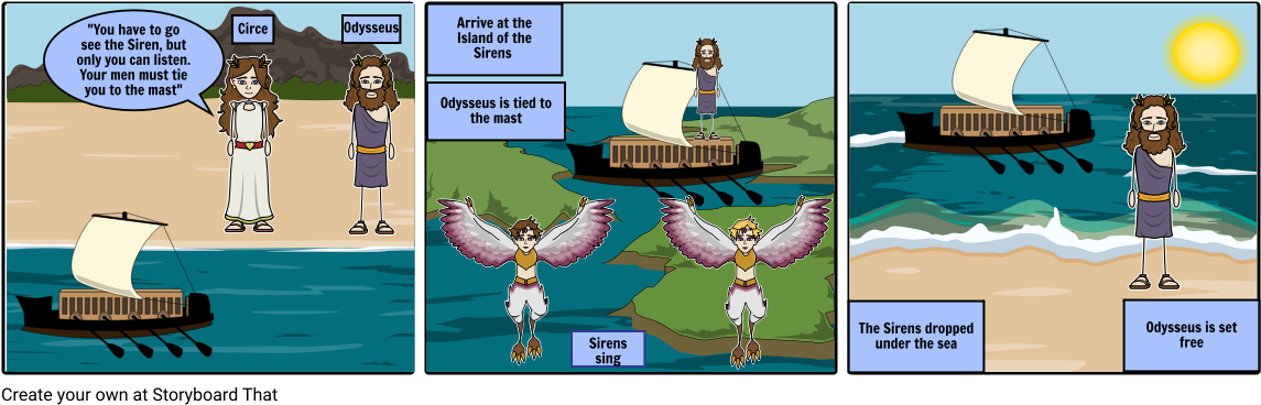 The Sirens - Cartoon Clipart (1164x385), Png Download