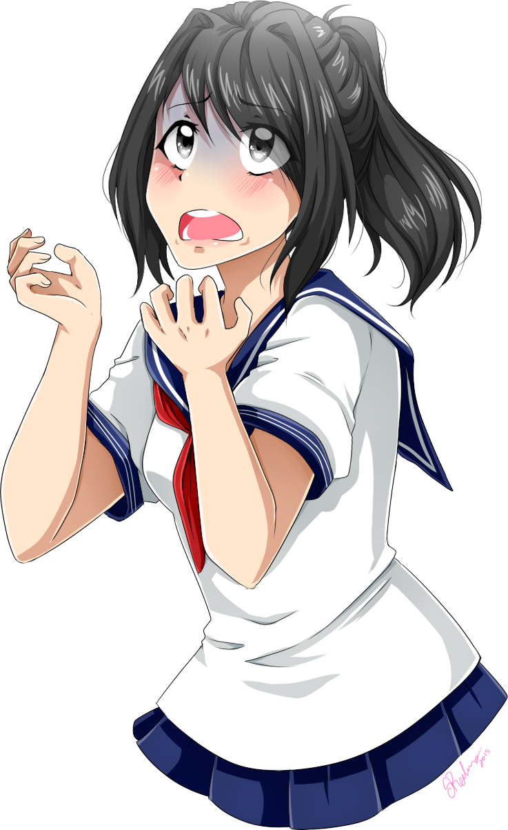 Please Stop Sending Me Stupid E-mails - Yandere Chan Png Clipart (737x1203), Png Download