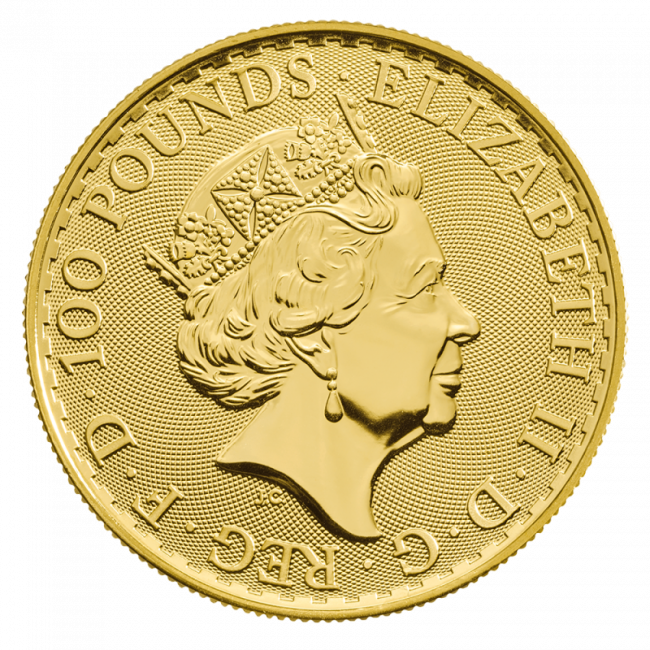 1 Oz Britannia Oriental Border Gold Coin Back - Britannia Clipart (650x650), Png Download