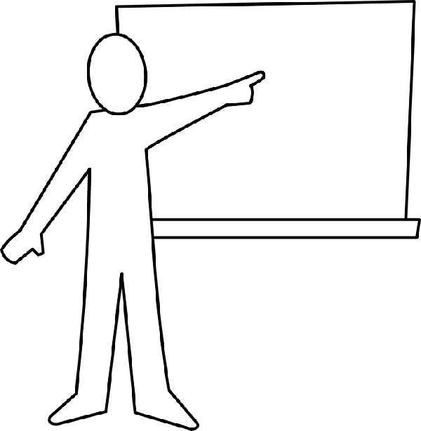 Notes - Teacher Clipart Black Background - Png Download (600x614), Png Download