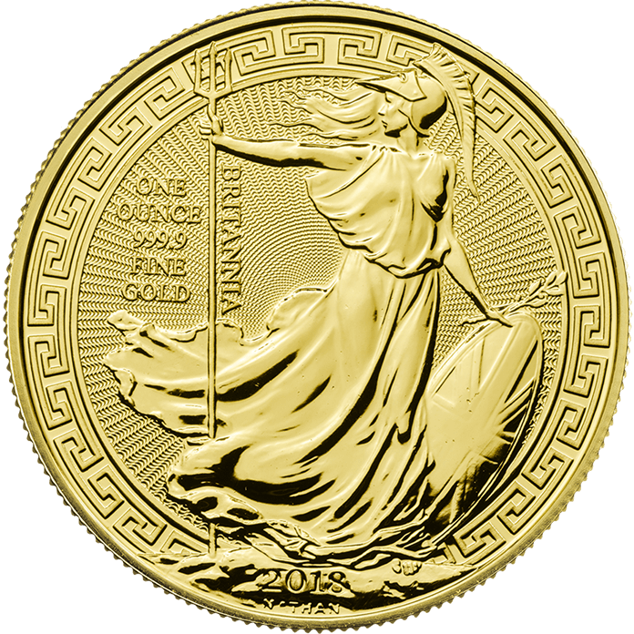 Britannia 2018 Oriental Border 1 Oz Gold Coin - Britannia Gold Coin 2016 Clipart (696x696), Png Download