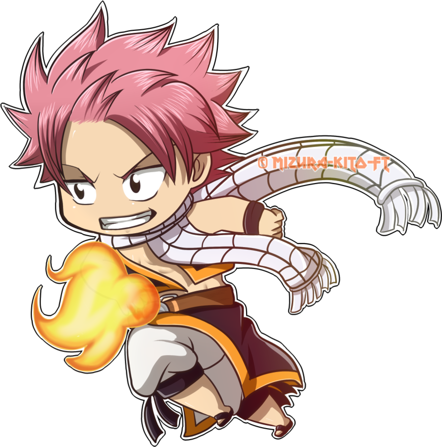 Natsu Chibi By Yuhichu - Natsu Dragneel Chibi Png Clipart (889x899), Png Download