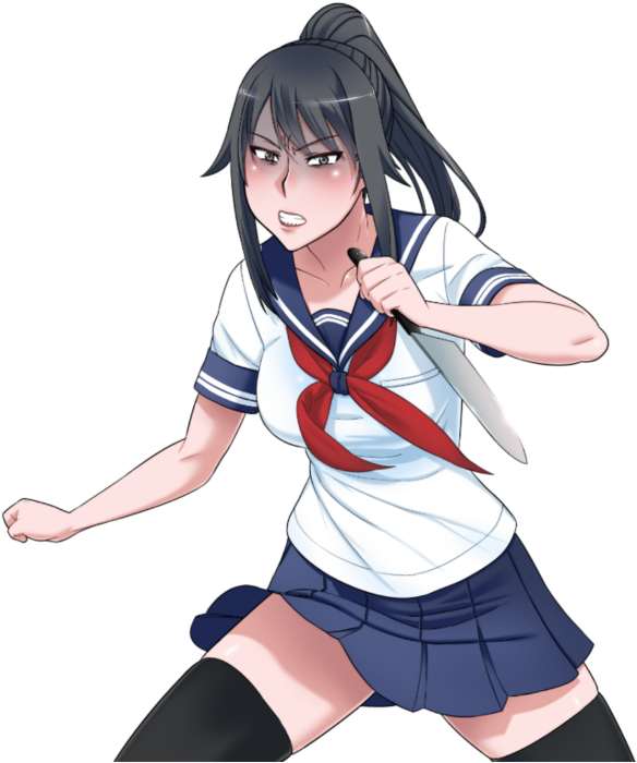 #yandere #yanderesim #yanderedev #yanderesimulator - Ayano Aishi Clipart (1024x1024), Png Download