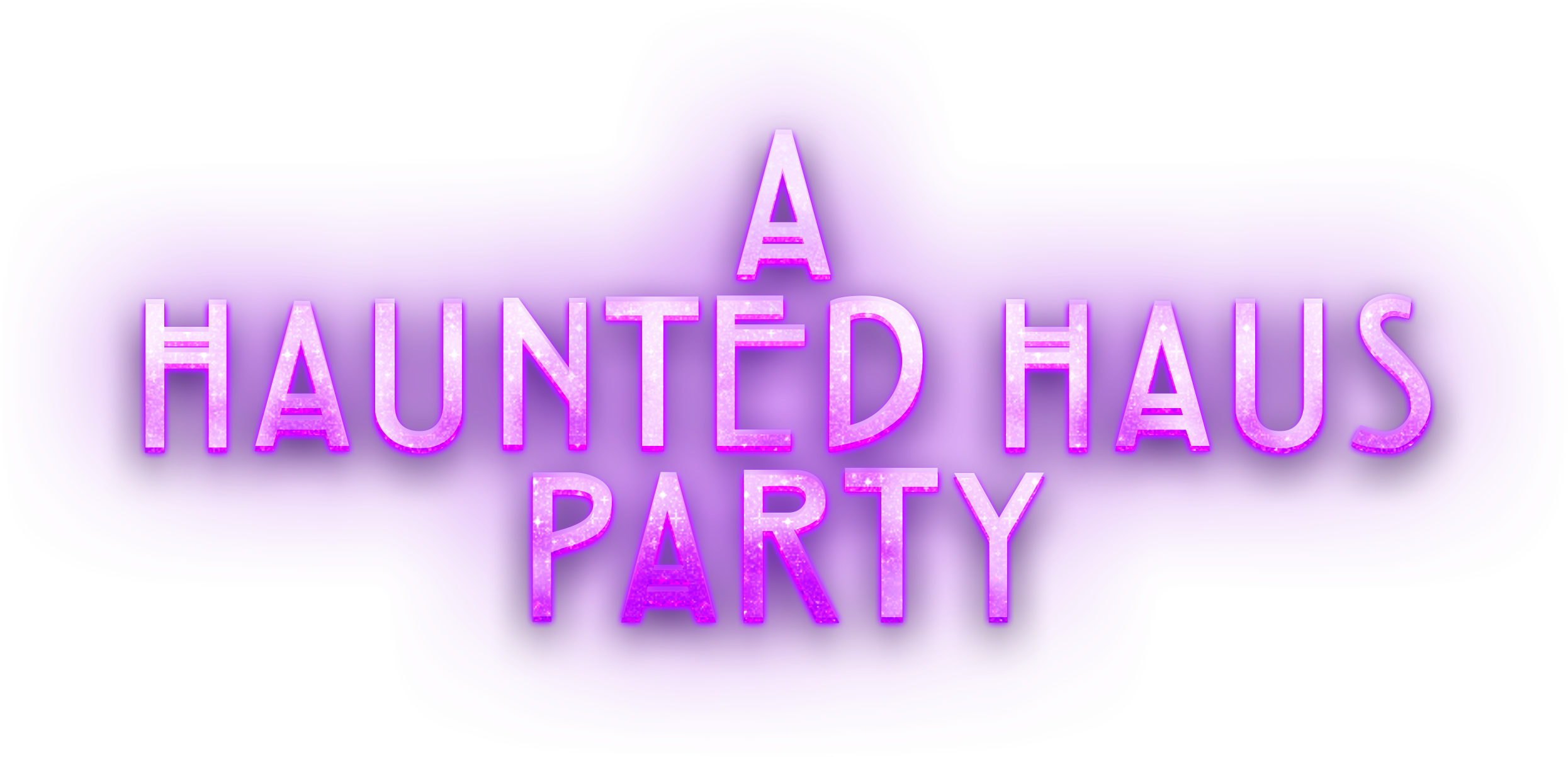 A Haunted Haus Party - Graphic Design Clipart (2491x1202), Png Download
