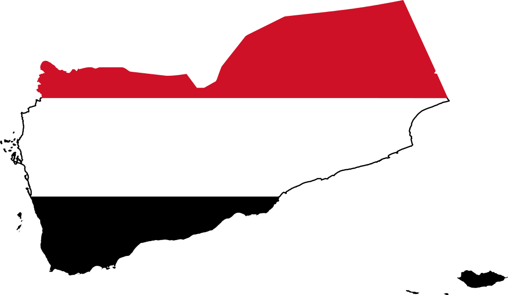 Saudi Coalition Threatens Force To Prod Yemen Rebels - Yemen Flag And Map Clipart (1024x596), Png Download