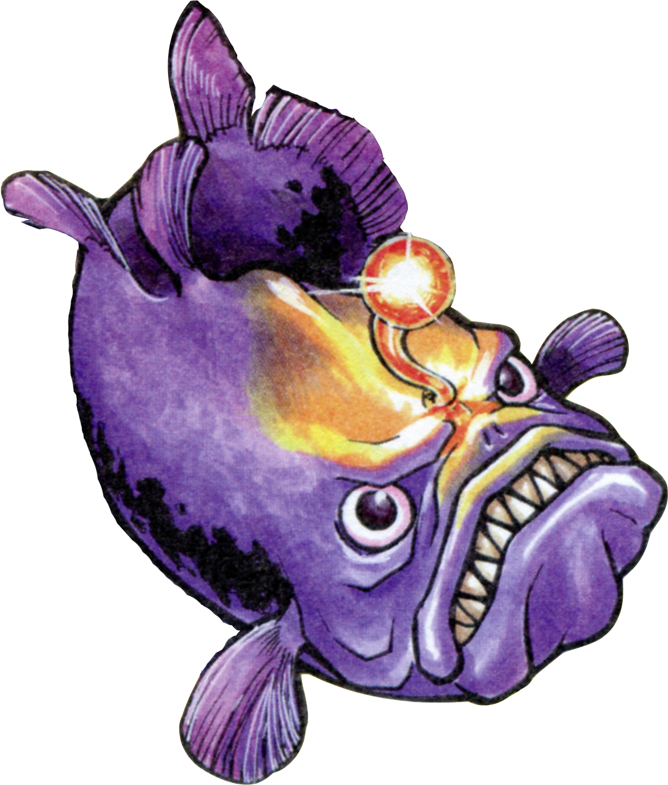 Angler-fish - Link's Awakening Boss Art Clipart (1333x1543), Png Download