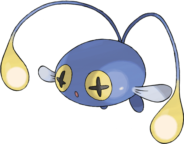 This Water/electric Type Obviously Represents A Deep-sea - Chinchou Pokemon Clipart (600x600), Png Download