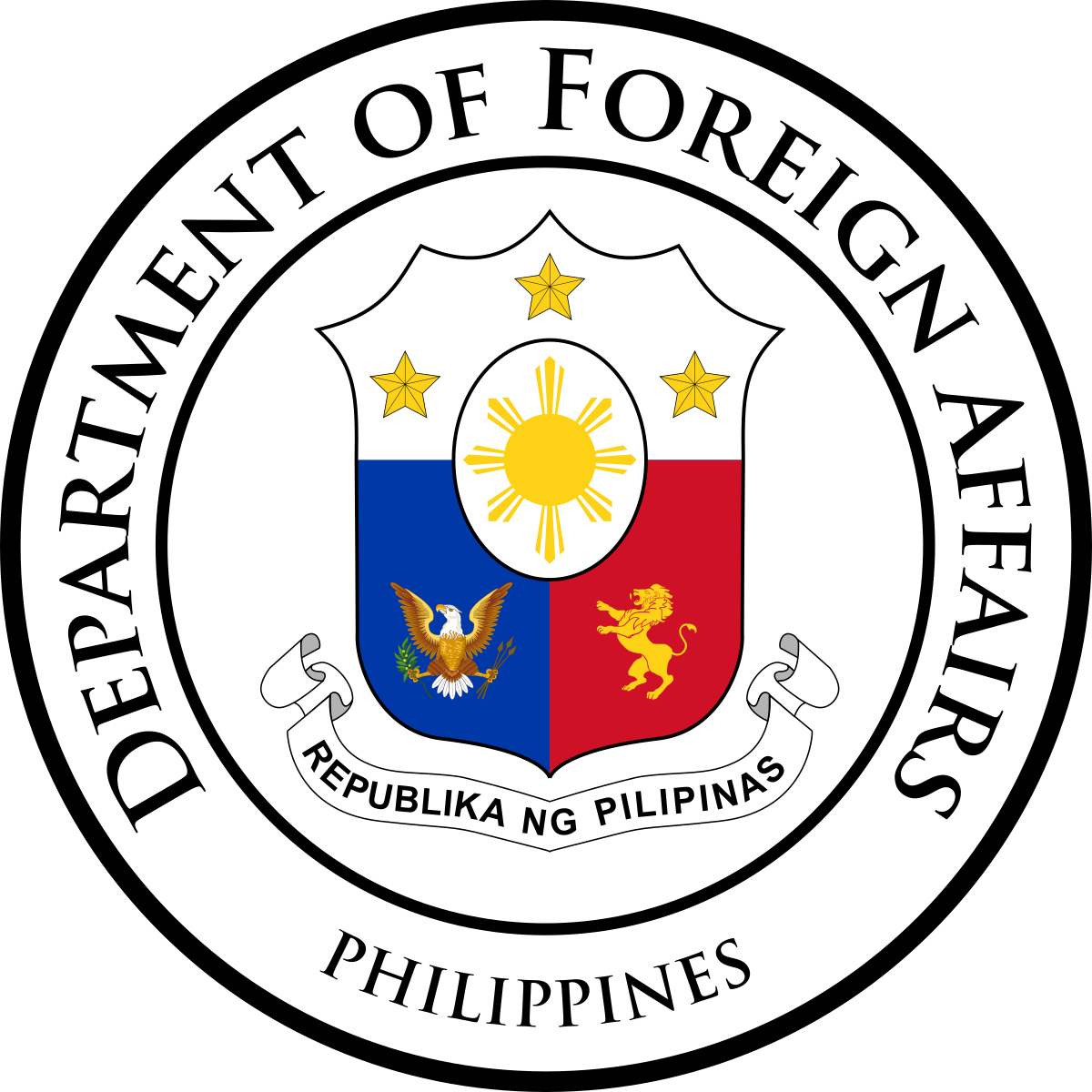 Saudi Woman Faces Raps For Forcing Ofw To Drink Bleach - Department Of Foreign Affairs Logo Clipart (1200x1200), Png Download