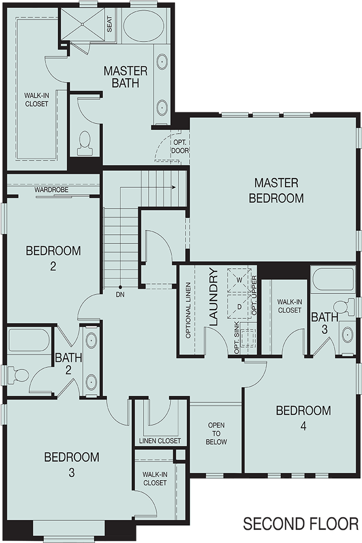 Plan 2 - Floor Plan Clipart (800x1110), Png Download
