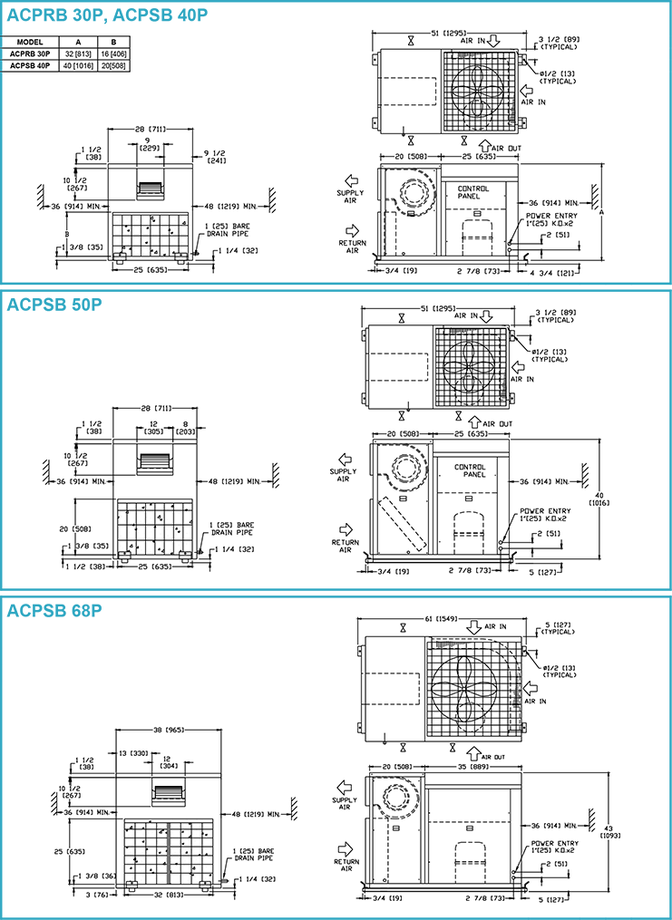 Dunham Bush Acpsb R407c 50hz /60hz 8kw-389kw Central - Dunham Bush Aircon Wiring Diagram Clipart (741x1015), Png Download