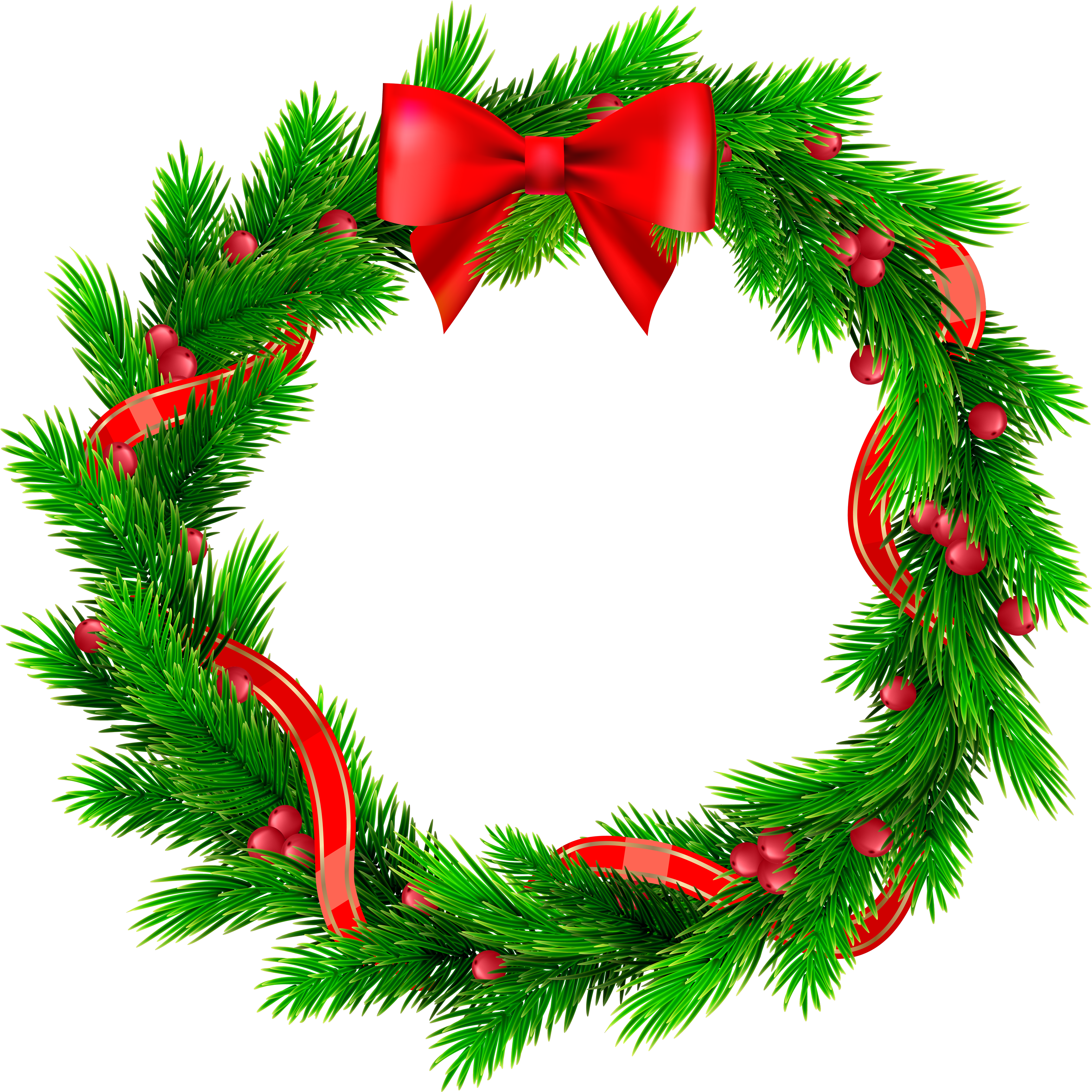 View Full Size - Wreath Clipart (3500x3500), Png Download