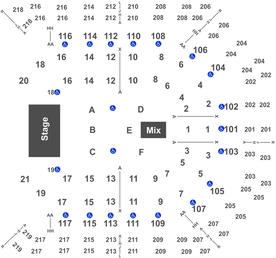 The Eagles Tickets At Mgm Grand Garden Arena In Las - Mgm Grand Garden Arena Section 203 Row F Clipart (1050x848), Png Download