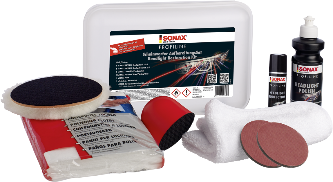 Sonax Profiline - Sonax Headlight Restoration Clipart (1180x885), Png Download