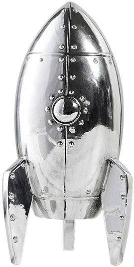 Metal Rocket Ship Clipart (600x600), Png Download