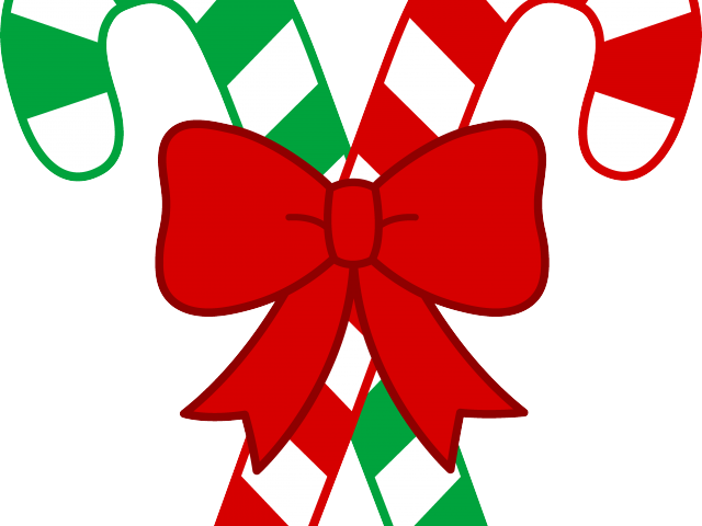 Christmas Bow Clipart - Candy Cane Clipart Png Transparent Png (640x480), Png Download